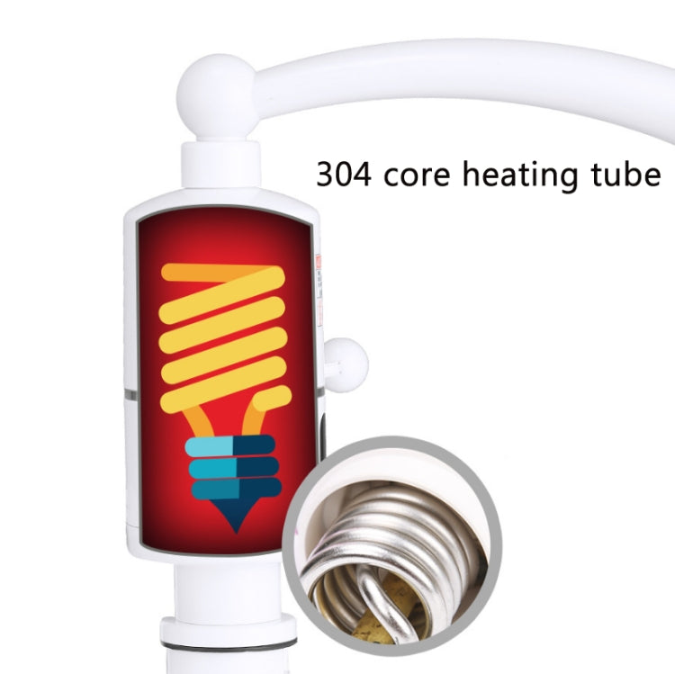 Rubinetto per riscaldamento elettrico con display digitale Riscaldatore di acqua calda istantaneo Spina europea, Digital Display Horizontal Tube, Digital Display Elbow, Digital Horizontal Tube With Leakage Protection, Digital Elbow With Leakage Protect...