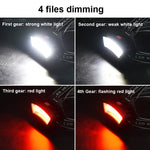 TG-TD123 Grande proiettore C0B LED montato sulla testa Ricaricabile multifunzionale Outdoor Camping Fishing Light Torcia