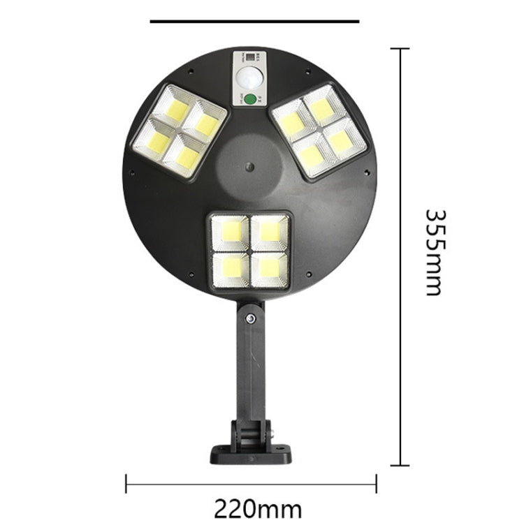 144 COB Solar Human Body Sensor Street Light Applique da parete da giardino con telecomando Luce di sicurezza per esterni