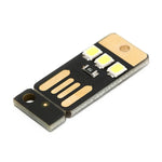 Luce notturna a LED con portachiavi di alimentazione USB Mini Pocket Card da 10 pezzi