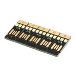 Luce notturna a LED con portachiavi di alimentazione USB Mini Pocket Card da 10 pezzi