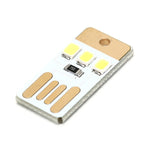 Luce notturna a LED con portachiavi di alimentazione USB Mini Pocket Card da 10 pezzi