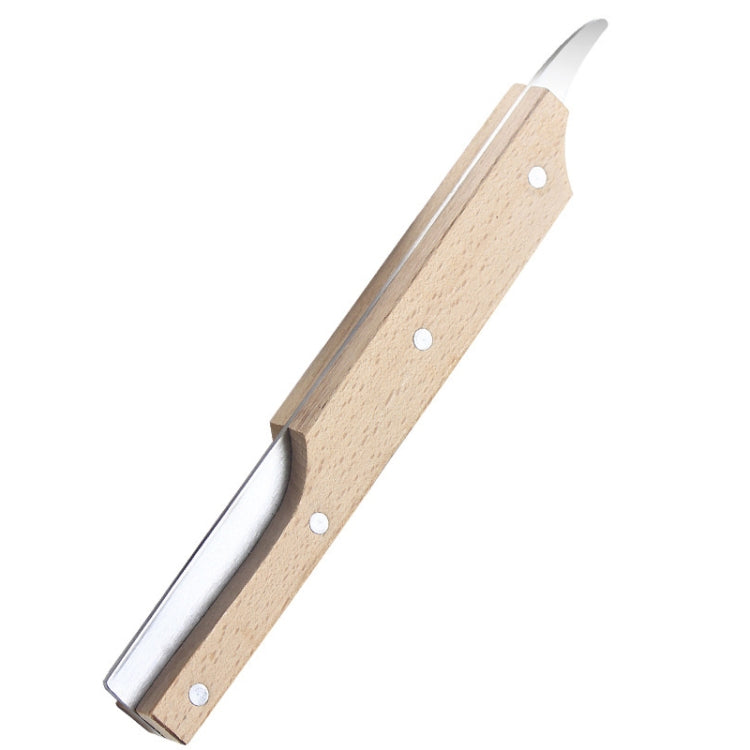 Apriscatole multifunzionale in acciaio inossidabile con guscio di noce di cocco con manico in legno, coltello per carne di cocco, gadget da cucina, Coconut Shell Opener