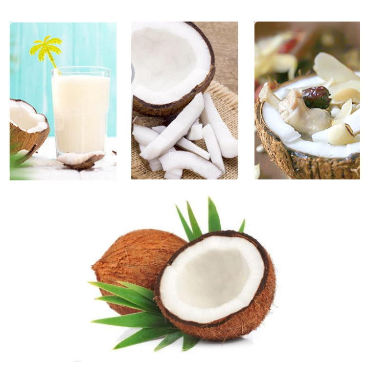 Apriscatole multifunzionale in acciaio inossidabile con guscio di noce di cocco con manico in legno, coltello per carne di cocco, gadget da cucina, Coconut Shell Opener