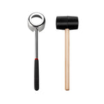 Set di strumenti per la rasatura di gusci di cocco in acciaio inossidabile 304 per aprire il cocco, 3 in 1 Coconut Opener, 2 in 1 Coconut Opener