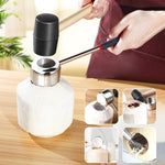 Set di strumenti per la rasatura di gusci di cocco in acciaio inossidabile 304 per aprire il cocco, 3 in 1 Coconut Opener, 2 in 1 Coconut Opener