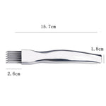 Gadget da cucina per coltello scalogno in acciaio inossidabile da 2 pezzi, 15.7x1.8cm