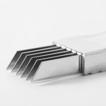 Gadget da cucina per coltello scalogno in acciaio inossidabile da 2 pezzi, 15.7x1.8cm