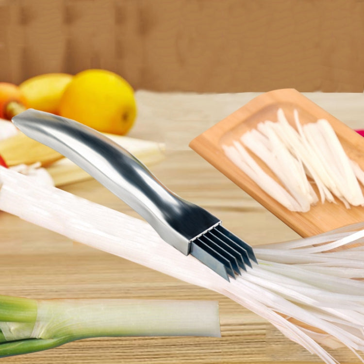 Gadget da cucina per coltello scalogno in acciaio inossidabile da 2 pezzi, 15.7x1.8cm