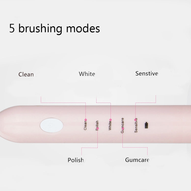 DELIPU Spazzolino elettrico ricaricabile Sonic Regolazione a 5 velocità Spazzolino sbiancante per capelli morbidi impermeabile per uso domestico per bambini, USB Charging Cable  (Blue), USB Charging Cable (Pink), USB Charging Cable (White)             ...