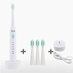 DELIPU Spazzolino elettrico ricaricabile Sonic Regolazione a 5 velocità Spazzolino sbiancante per capelli morbidi impermeabile per uso domestico per bambini, USB Charging Cable  (Blue), USB Charging Cable (Pink), USB Charging Cable (White)             ...
