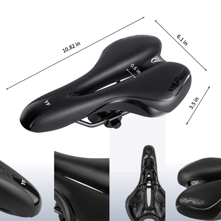 YAFEE YF-1034-3 Sedile morbido per mountain bike Sedile per bicicletta con cuscino per sella traspirante cavo per mountain bike, YF-1034-3