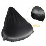 10 pezzi di copertura impermeabile per sella per bicicletta, coprisedile impermeabile in PVC, copertura antipioggia pressata a caldo, 10pcs Small, 10pcs Large