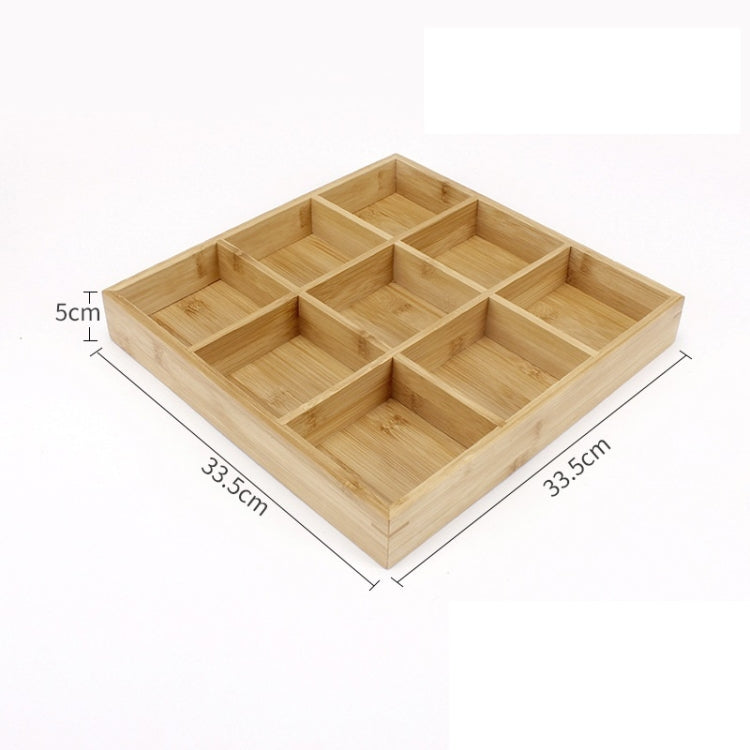 Set di vassoi in legno per verdure con piatto caldo in bambù, piatto compartimentale, Large Nine Grid Plate, Six Grid Plate, Large Four Grid Bamboo Plate, Medium Four Grid Bamboo Plate, Small Four Grid Bamboo Plate, Three Grid Bamboo Plate, Two Grid Pl...