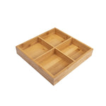 Set di vassoi in legno per verdure con piatto caldo in bambù, piatto compartimentale, Large Nine Grid Plate, Six Grid Plate, Large Four Grid Bamboo Plate, Medium Four Grid Bamboo Plate, Small Four Grid Bamboo Plate, Three Grid Bamboo Plate, Two Grid Pl...