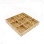 Set di vassoi in legno per verdure con piatto caldo in bambù, piatto compartimentale, Large Nine Grid Plate, Six Grid Plate, Large Four Grid Bamboo Plate, Medium Four Grid Bamboo Plate, Small Four Grid Bamboo Plate, Three Grid Bamboo Plate, Two Grid Pl...