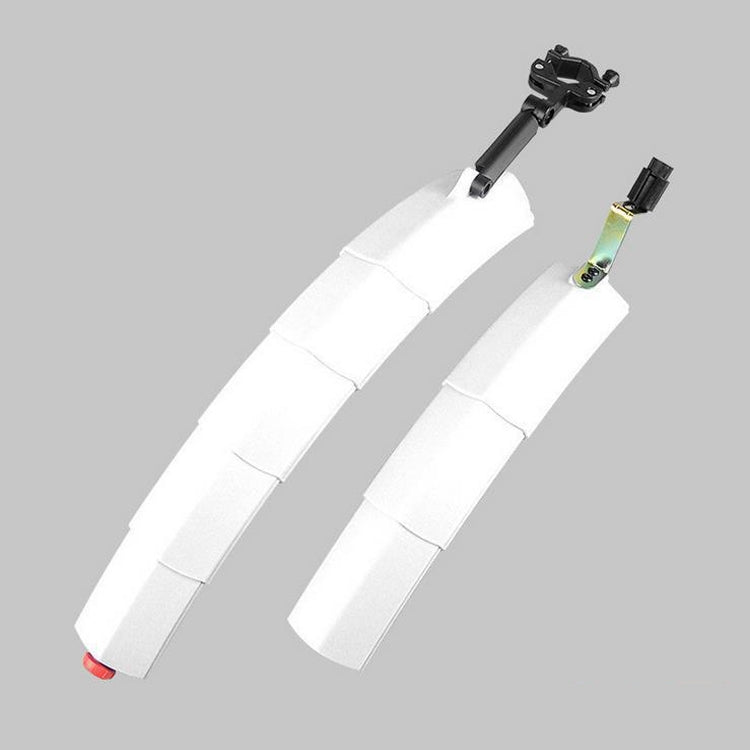 Parafango pieghevole telescopico per bicicletta Fanale posteriore a LED con ritenzione d'acqua estesa da 27,5 pollici