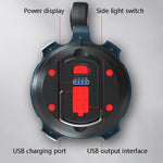 Torcia portatile abbagliante per alpinismo, pattuglia impermeabile, ricaricabile, 2400mAh, 4800mAh