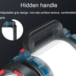Torcia portatile abbagliante per alpinismo, pattuglia impermeabile, ricaricabile, 2400mAh, 4800mAh