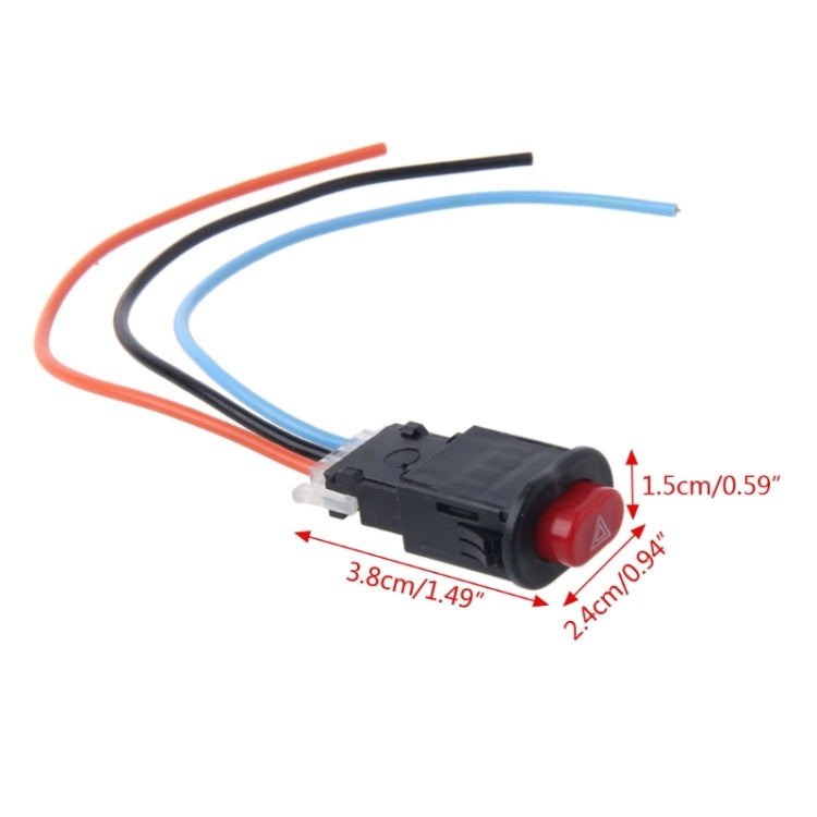 Interruttore luci di emergenza per moto Segnale di emergenza con doppio lampeggiatore di avvertimento, Hazard Light Switch