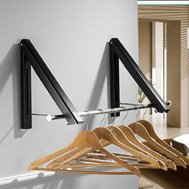 Stendino invisibile in alluminio spaziale multifunzionale, Black, Double Black + 80cm Crossbar, Double Black + 120cm Crossbar