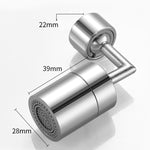 Rubinetto a doppia funzione con filtro antispruzzo per rubinetto rotante universale da 720 gradi, Three Sections, Two Sections
