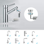 Rubinetto a doppia funzione con filtro antispruzzo per rubinetto rotante universale da 720 gradi, Three Sections, Two Sections