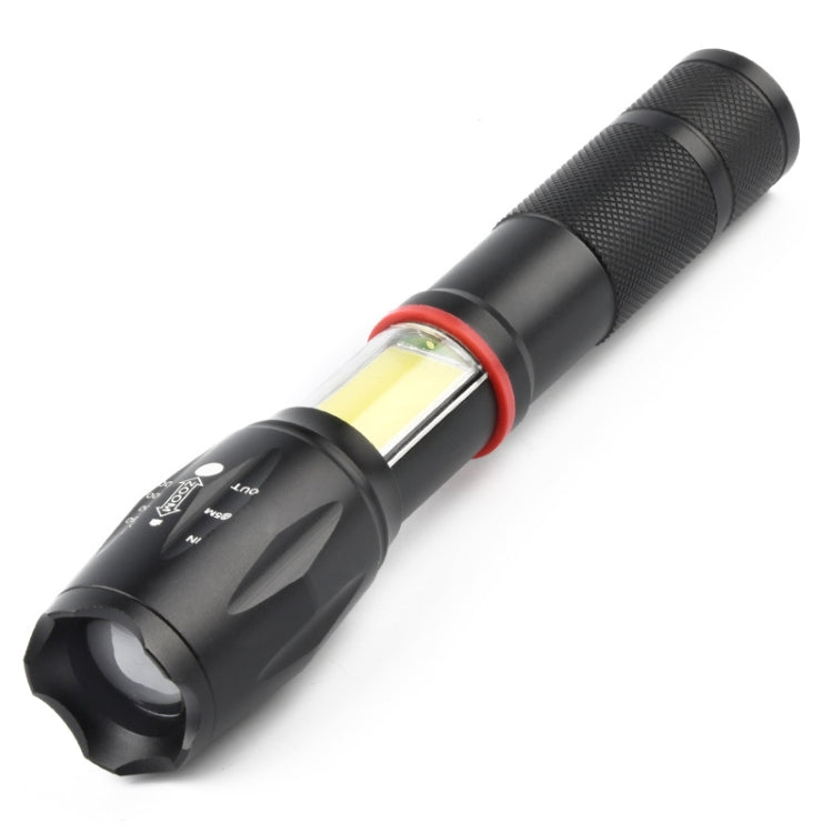 Zoom telescopico Torcia a luce forte Torcia a LED ricaricabile magnetica potente, Silver Head (No Battery, No Charger), Black Head (No Battery, No Charger), Silver Head (With Battery, EU Plug Charger), Black Head (With Battery, EU Plug Charger)