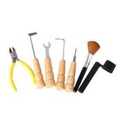 Set da 7 pezzi Kit per cambio corde per chitarra Strumento per la riparazione e la cura della chitarra, Guitar String Changing Kit