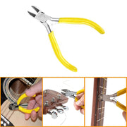 Set da 7 pezzi Kit per cambio corde per chitarra Strumento per la riparazione e la cura della chitarra, Guitar String Changing Kit