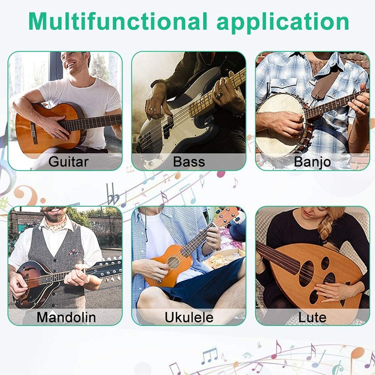 Set da 7 pezzi Kit per cambio corde per chitarra Strumento per la riparazione e la cura della chitarra, Guitar String Changing Kit