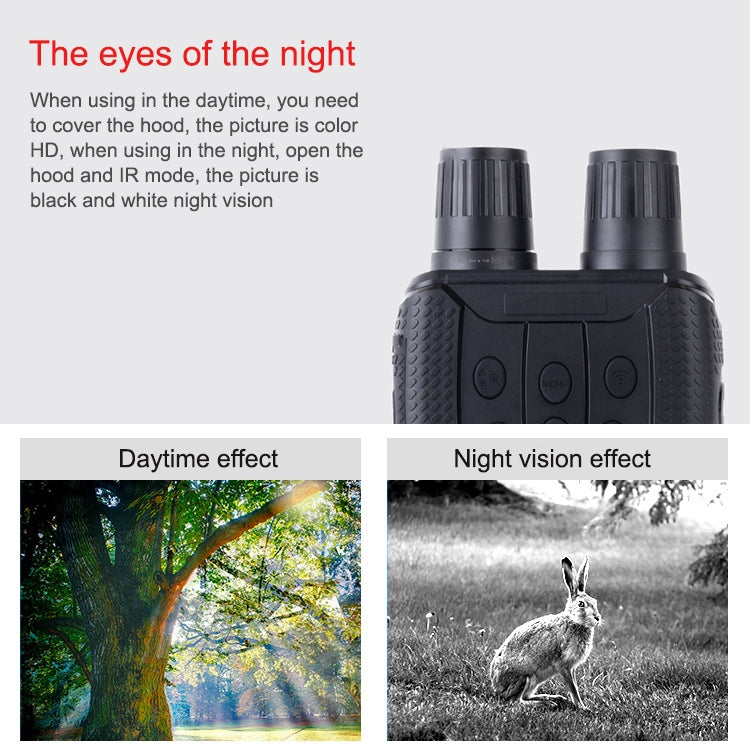 Binocolo HD da esterno con rilevamento WIFI e dispositivo di visione notturna a infrarossi, NV3182