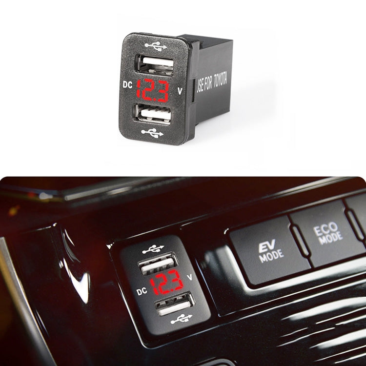 Modifica non distruttiva del foro originale del caricatore per auto del caricatore per auto doppio USB con linea adatta per Toyota