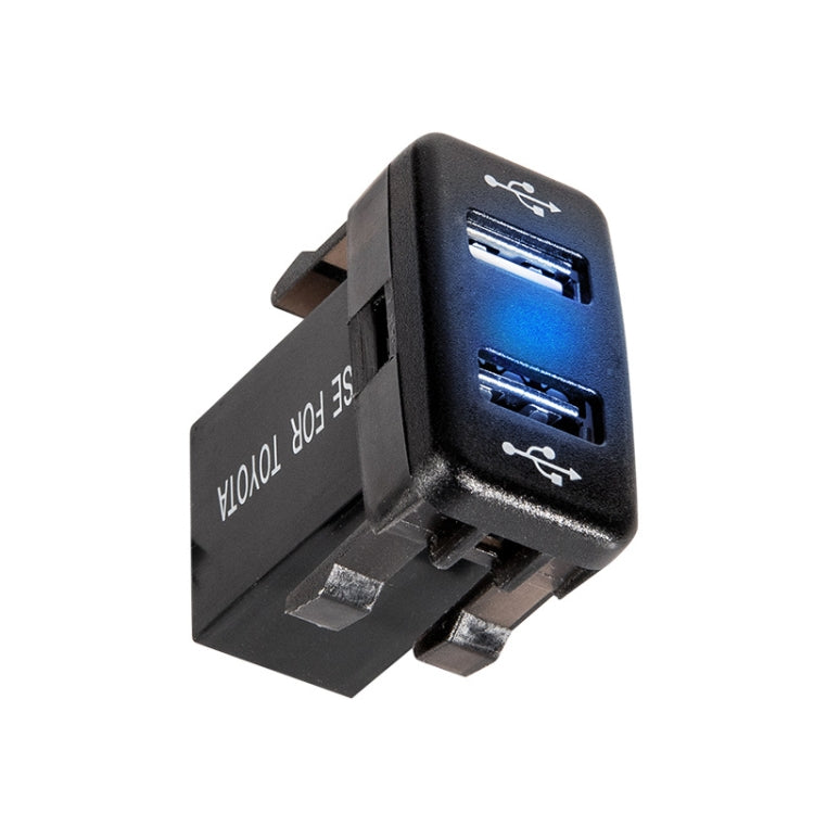 Modifica non distruttiva del foro originale del caricatore per auto del caricatore per auto doppio USB con linea adatta per Toyota