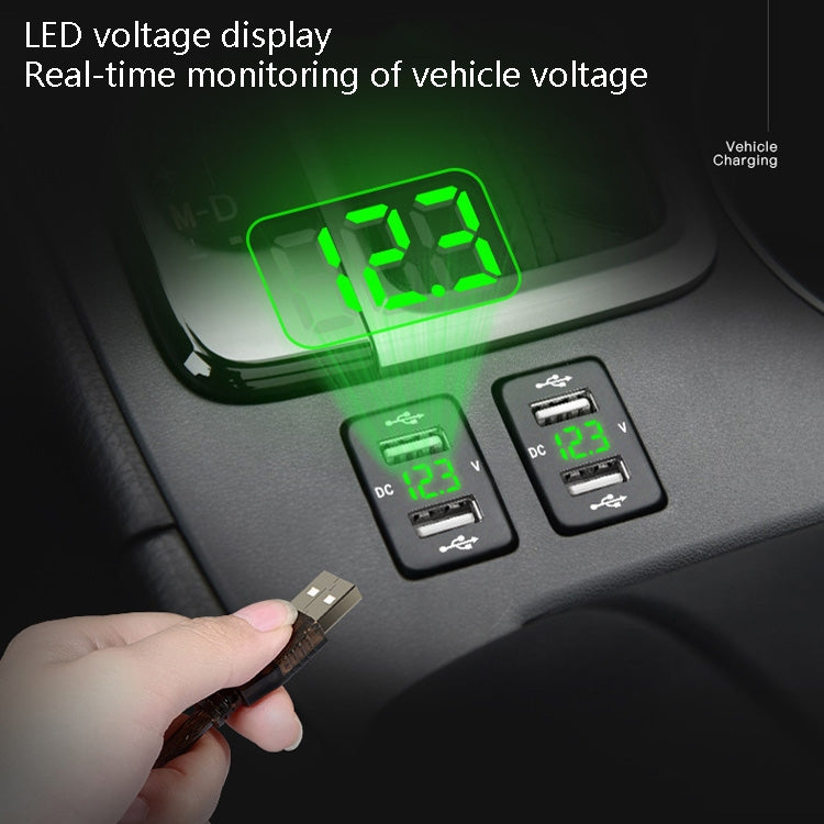 Modifica non distruttiva del foro originale del caricatore per auto del caricatore per auto doppio USB con linea adatta per Toyota
