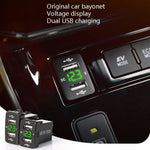 Modifica non distruttiva del foro originale del caricatore per auto del caricatore per auto doppio USB con linea adatta per Toyota