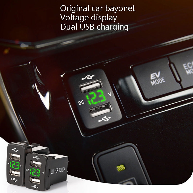 Modifica non distruttiva del foro originale del caricatore per auto del caricatore per auto doppio USB con linea adatta per Toyota