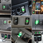 Modifica non distruttiva del foro originale del caricatore per auto del caricatore per auto doppio USB con linea adatta per Toyota