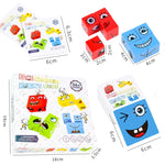 Puzzle in legno per bambini 4-6 anni 18x18 cm