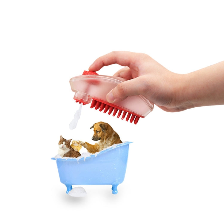 Spazzola da bagno in silicone 2 in 1 per cani