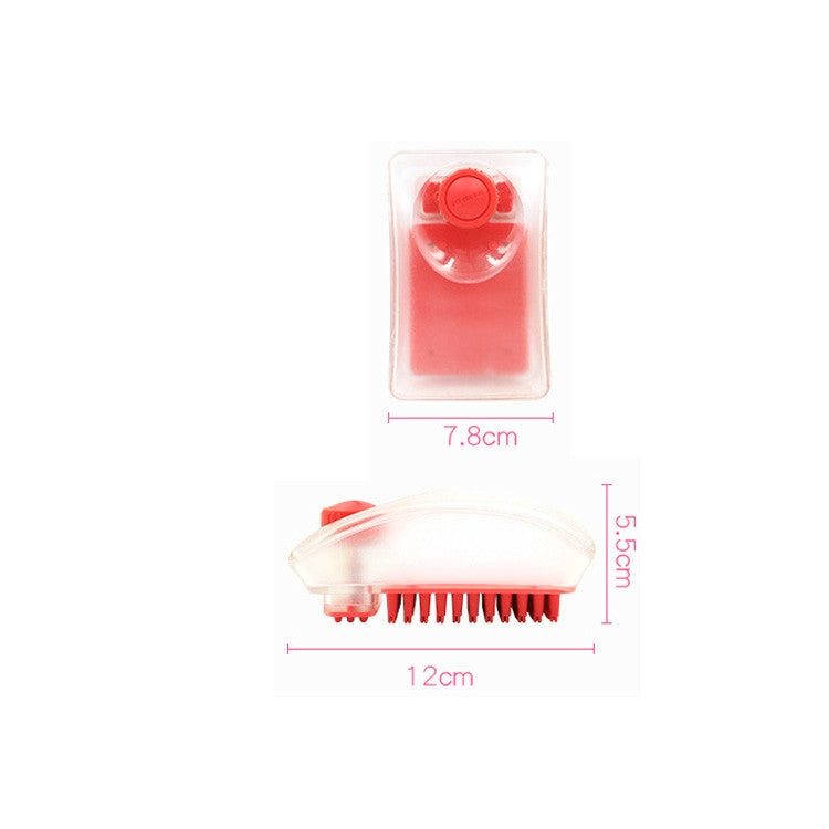 Spazzola da bagno in silicone 2 in 1 per cani