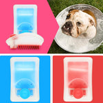 Spazzola da bagno in silicone 2 in 1 per cani