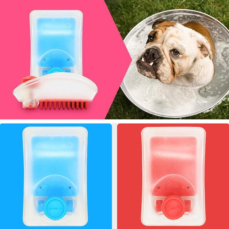Spazzola da bagno in silicone 2 in 1 per cani