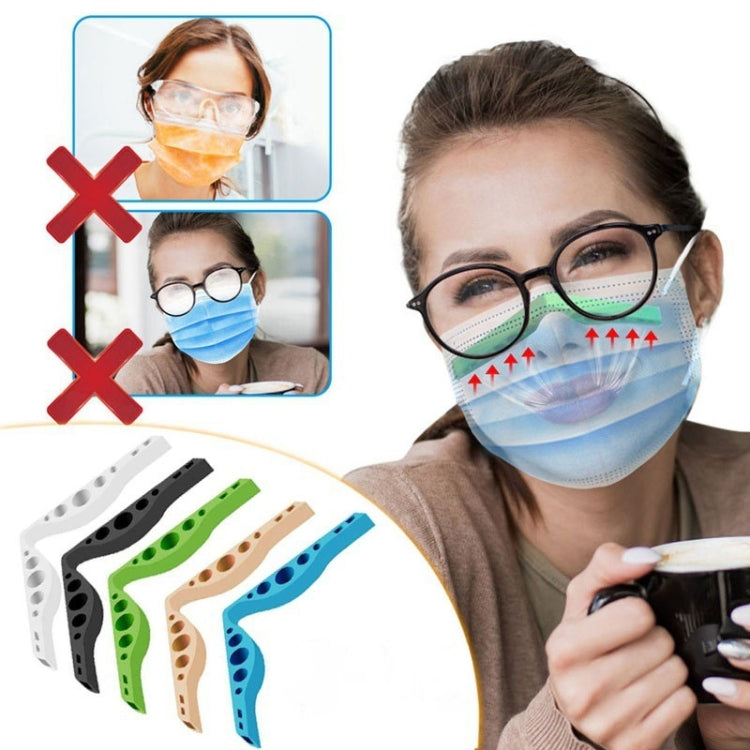 10 PCS Maschera Naso Clip Ponte Occhiali da sole Striscia di tenuta anti-appannamento in silicone, consegna colore casuale, Mask Nose Clip