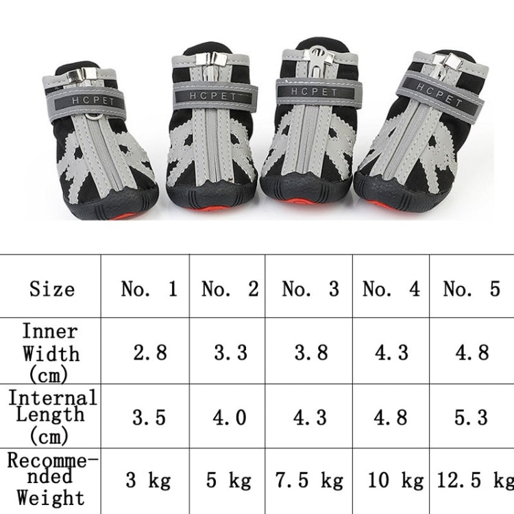 HCPET A1703 Copriscarpe antiscivolo resistenti all'usura per cuccioli, Number 1, Number 2, Number 3, Number 4, Number 5