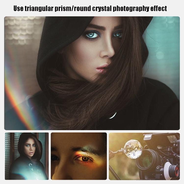 Fotografia di cristallo Sfocatura in primo piano per film e televisione, Round, Square, Triangular Prism, 3 in 1 with Tripod Set, Round Coating Upgrade, Square Coating Upgrade, Triangular Prism Coating Upgrade, 3 in 1 with Tripod Coating Upgrade