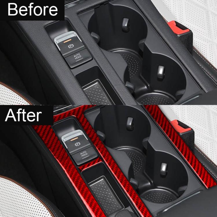 Set di 2 pezzi di rivestimento per portabicchieri della console centrale per Volkswagen Magotan/CC con guida a sinistra