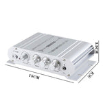 ST-838 Mini Digital Hi-Fi Amplificatore di potenza a 2.1 canali Lettore audio per basso stereo CD MP3 MP4 Altoparlante per PC, US Plug, EU Plug