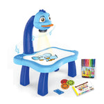 Set di giocattoli da tavolo da disegno multifunzionale per proiezione di bambini intelligenti, Blue, Pink