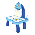 Set di giocattoli da tavolo da disegno multifunzionale per proiezione di bambini intelligenti, Blue, Pink